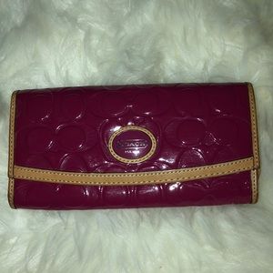 Patent leather Coach Wallet